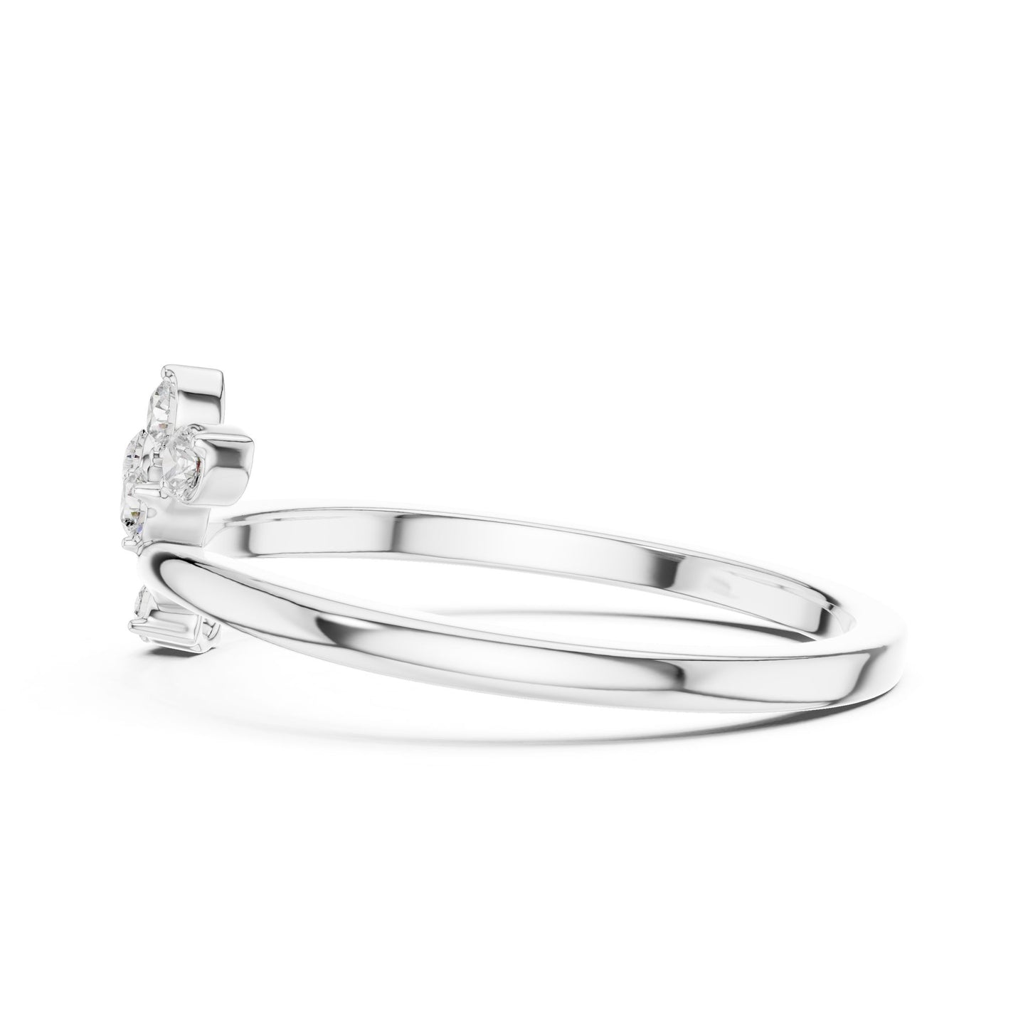 Women's Round Lab Grown Diamond Cluster Ring
