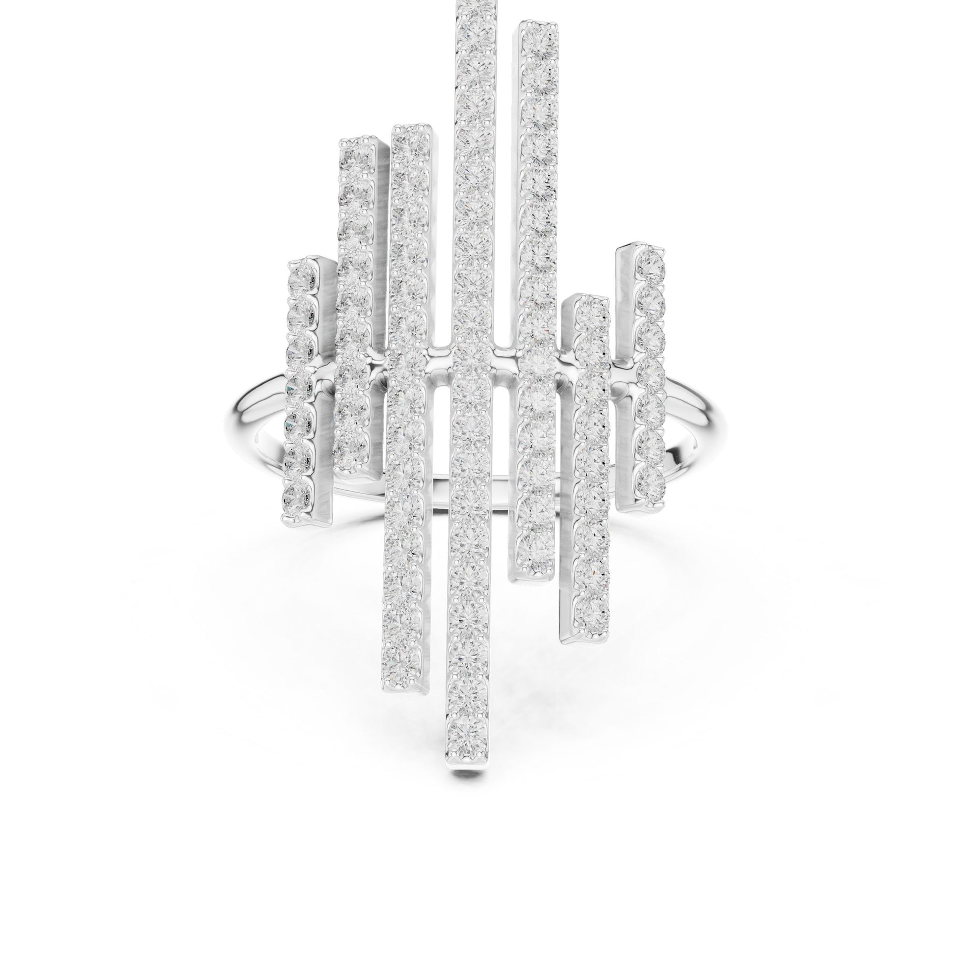 Women's Round Lab Grown Diamond Cluster Ring