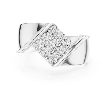 Men's Round Lab Grown Diamond Cluster Ring