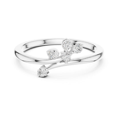 Women's Round Lab Grown Diamond Cluster Ring