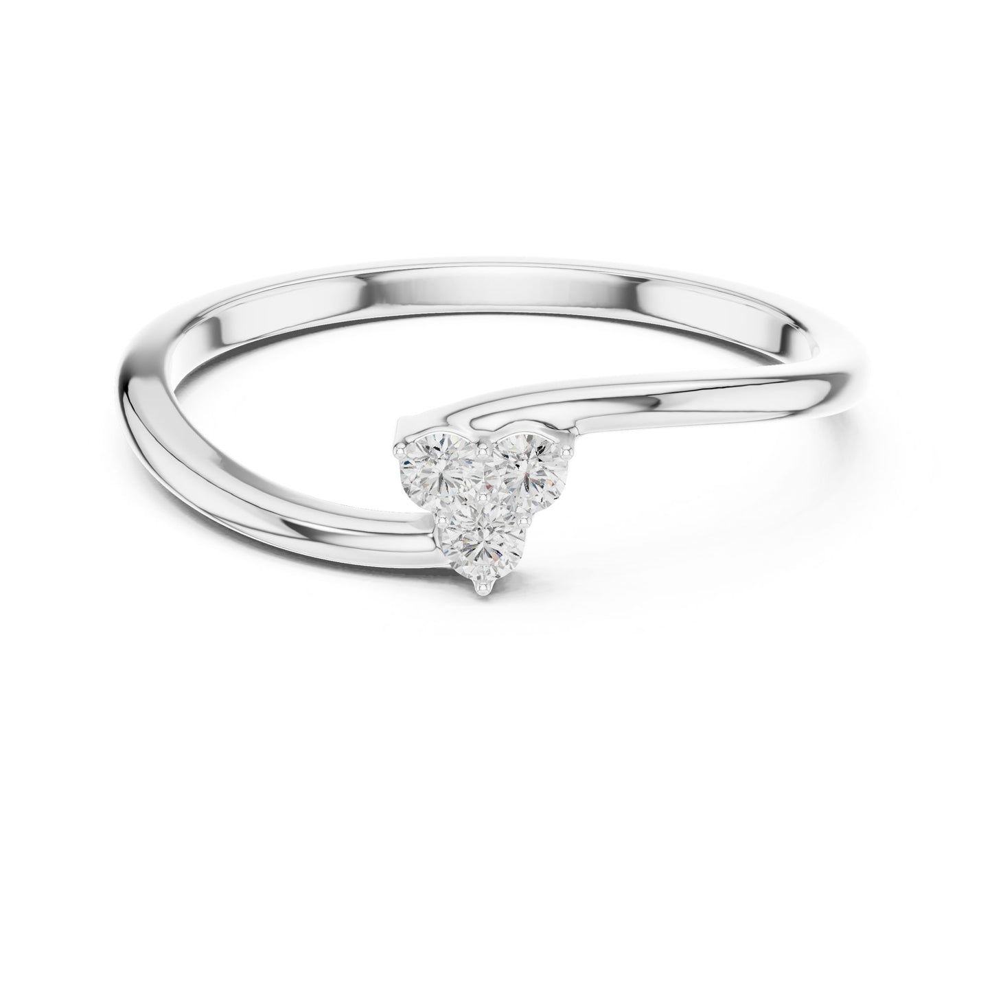 Women's Round Lab Grown Diamond Cluster Ring