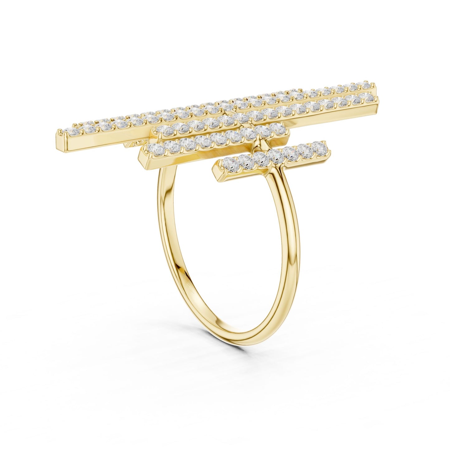Women's Round Lab Grown Diamond Cluster Ring