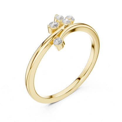 Women's Round Lab Grown Diamond Cluster Ring