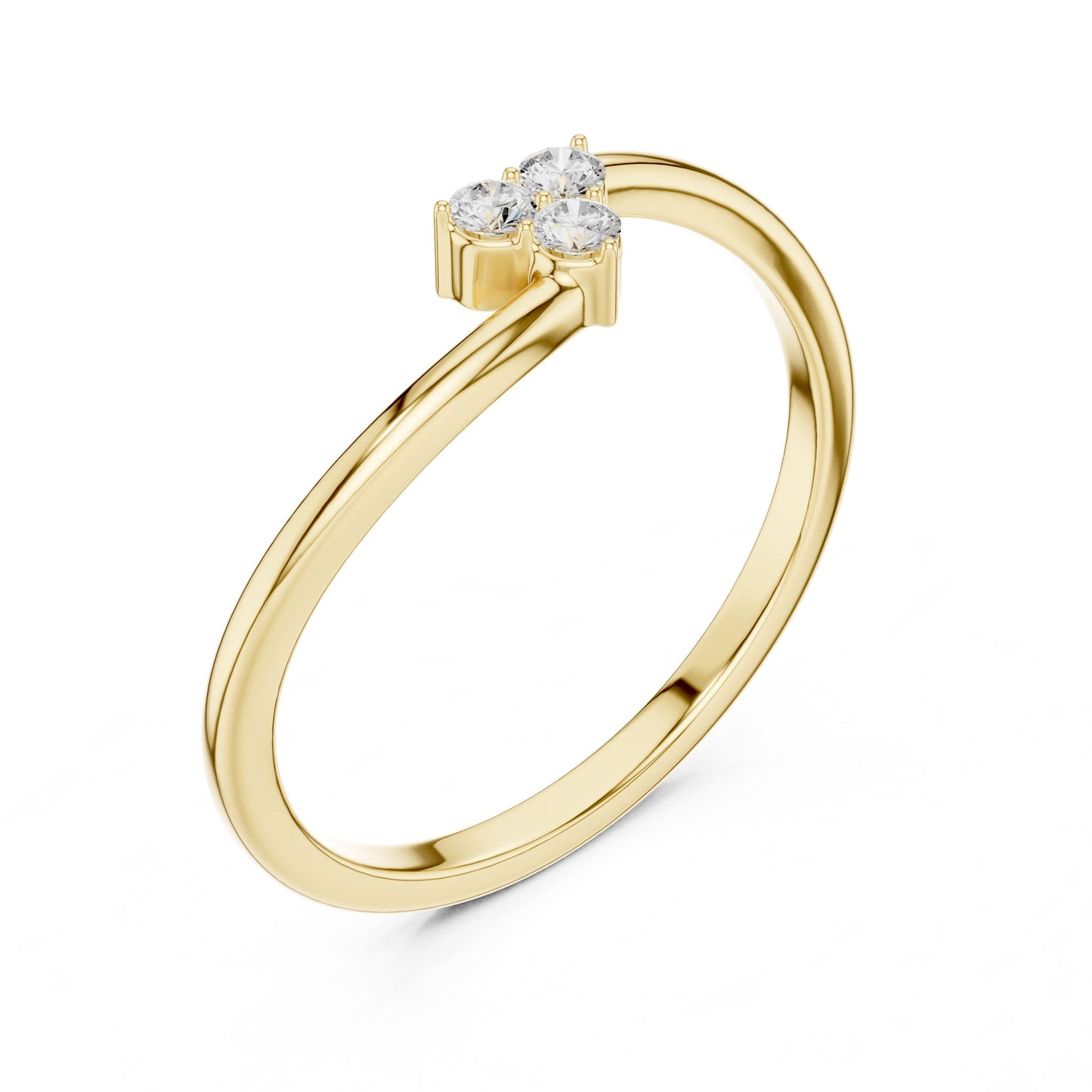 Women's Round Lab Grown Diamond Cluster Ring
