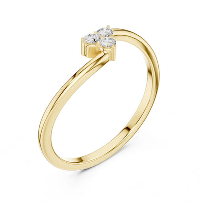 Women's Round Lab Grown Diamond Cluster Ring
