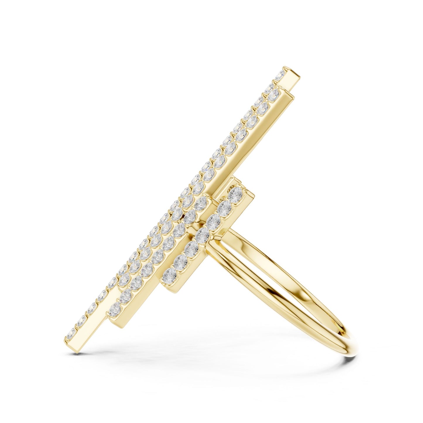 Women's Round Lab Grown Diamond Cluster Ring