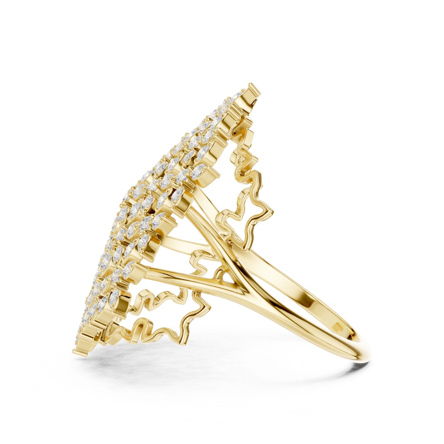 Women's Round Lab Grown Diamond Cluster Ring