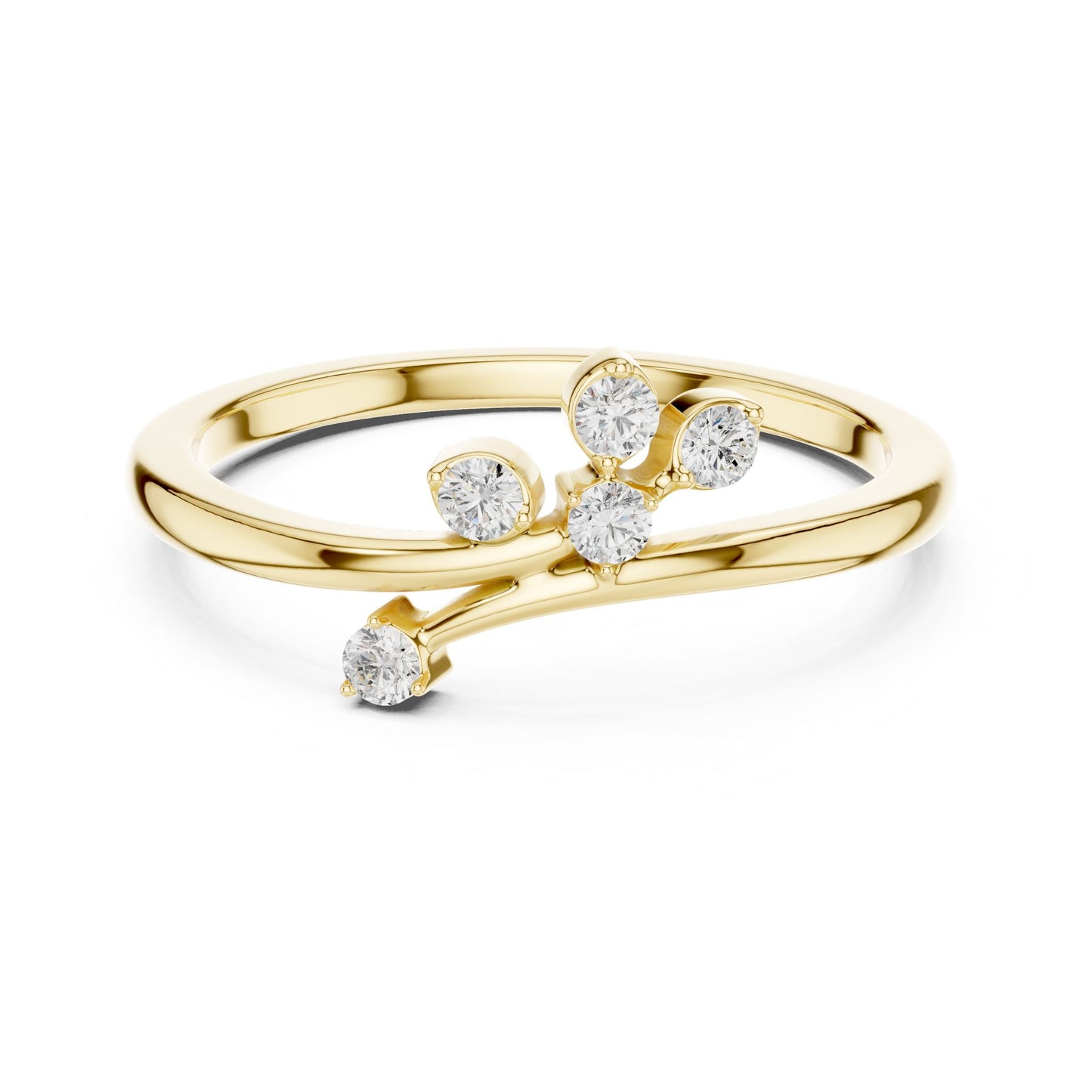 Women's Round Lab Grown Diamond Cluster Ring