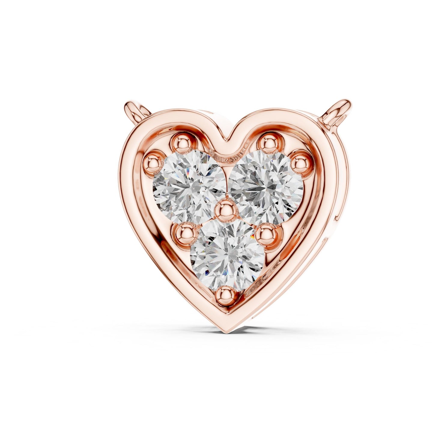 Round Lab Grown Diamond Cluster Pendant