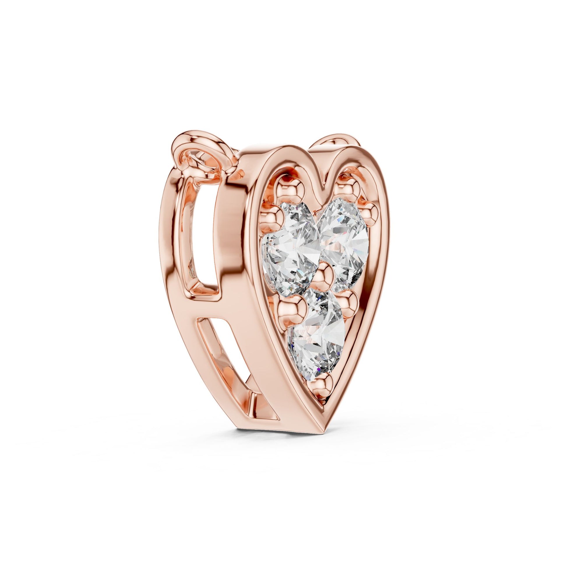 Round Lab Grown Diamond Cluster Pendant