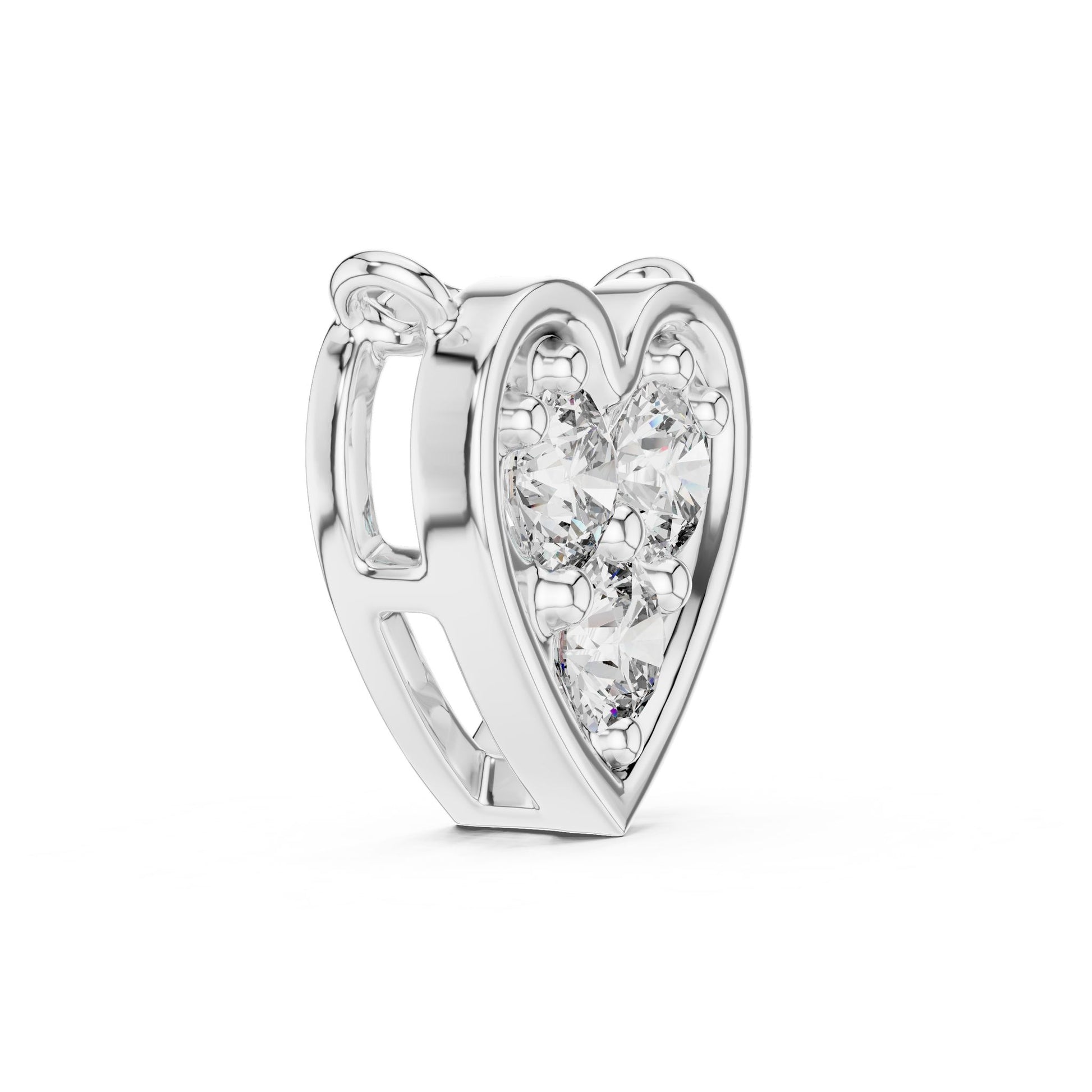 Round Lab Grown Diamond Cluster Pendant