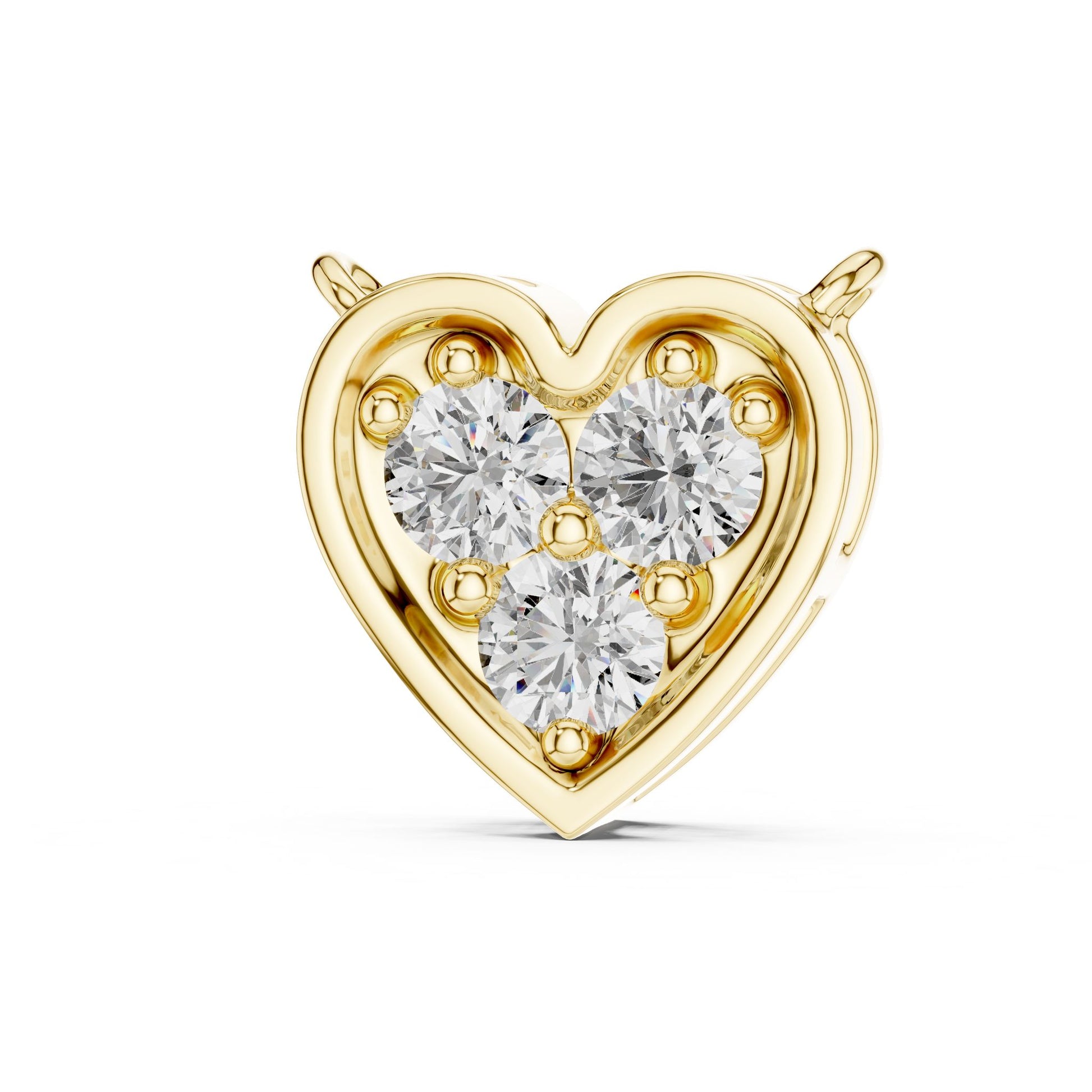 Round Lab Grown Diamond Cluster Pendant