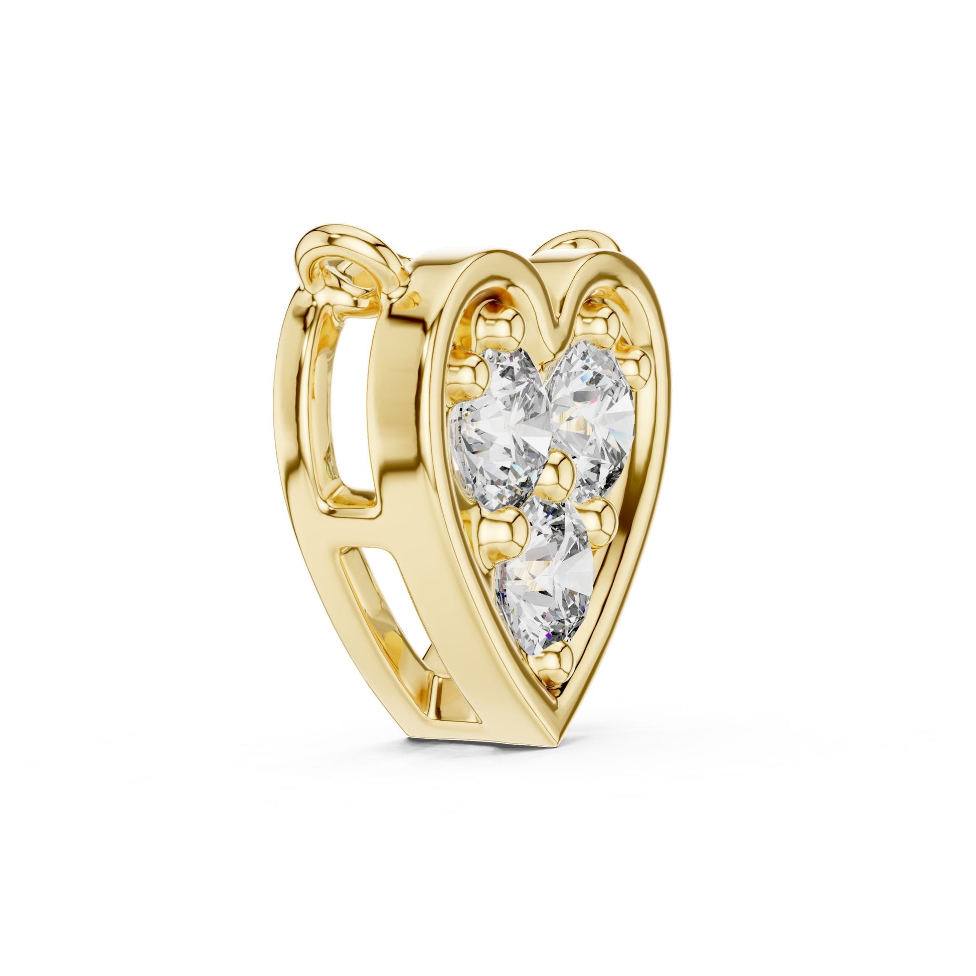 Round Lab Grown Diamond Cluster Pendant
