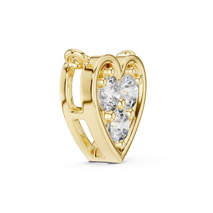 Round Lab Grown Diamond Cluster Pendant