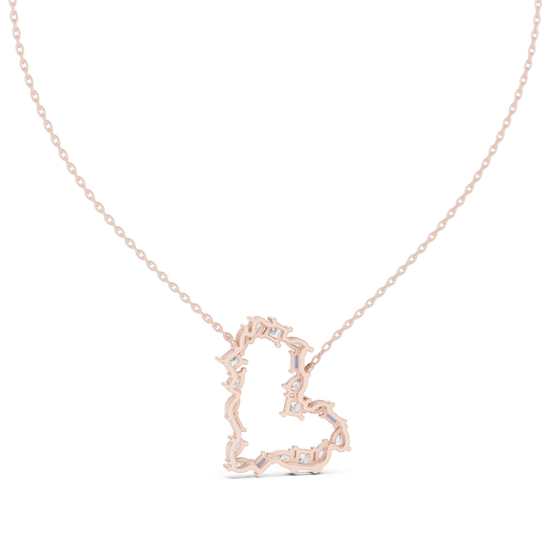 Round Lab Grown Diamond Halo Pendant