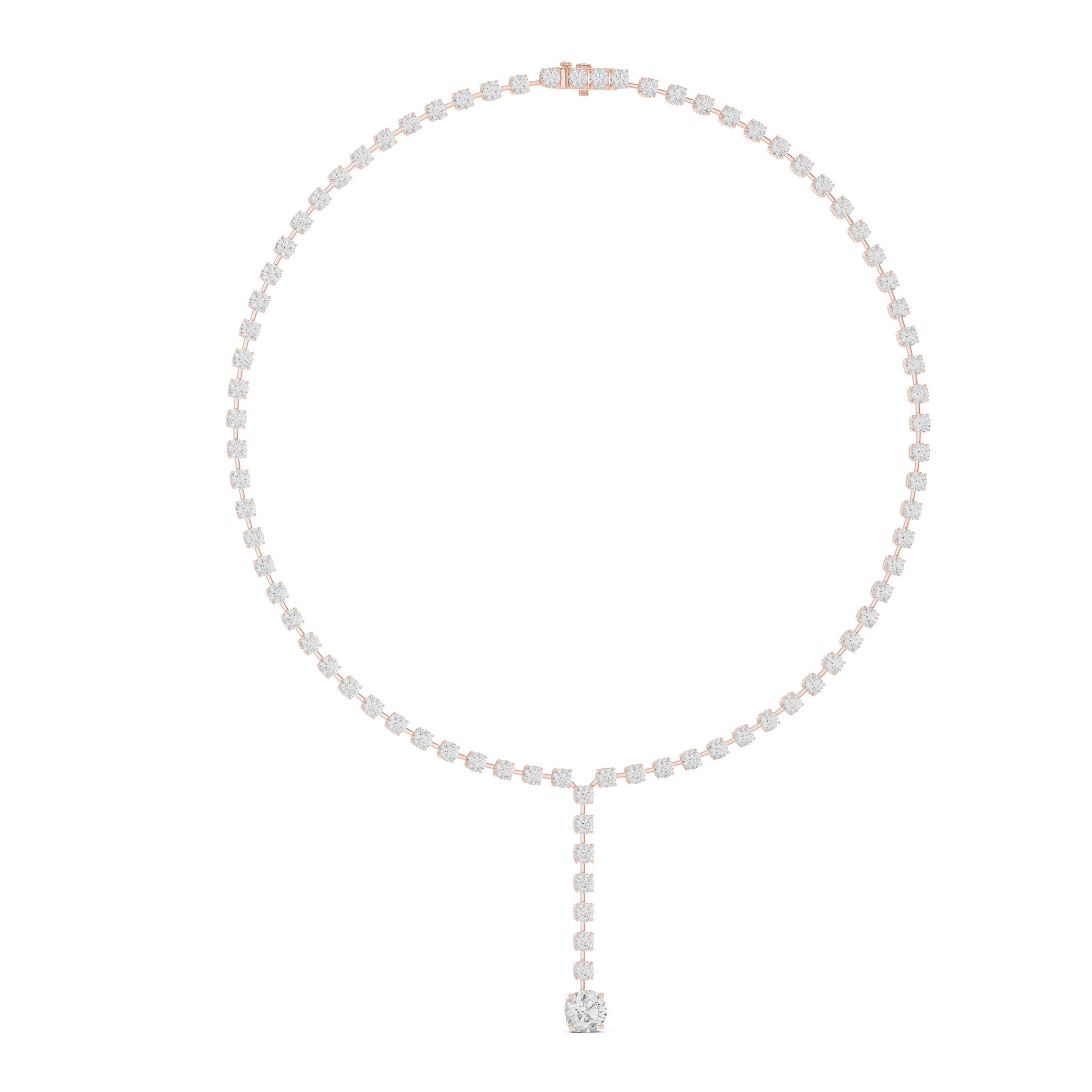 Round Lab Grown Diamond Halo Pendant