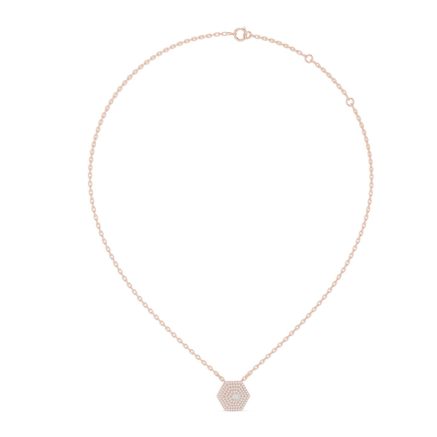 Round Lab Grown Diamond Halo Pendant