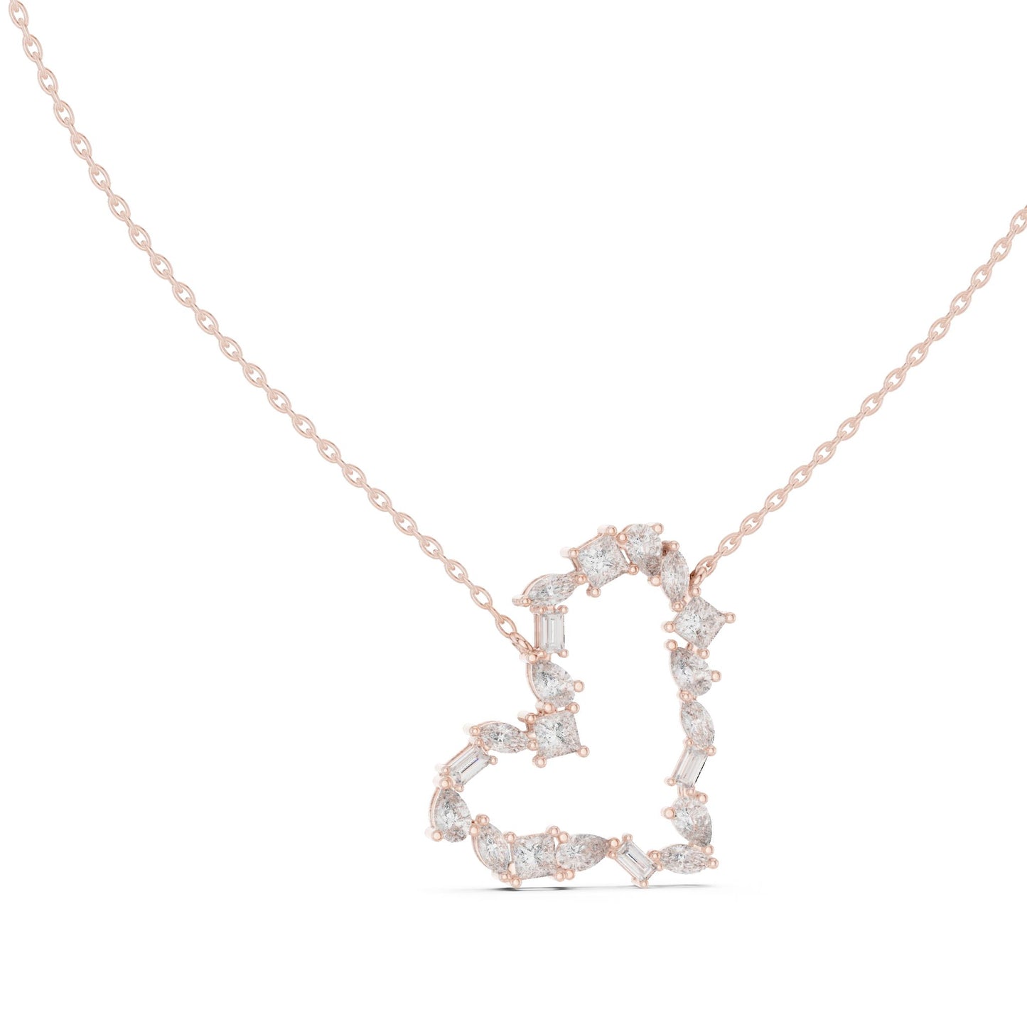 Round Lab Grown Diamond Halo Pendant