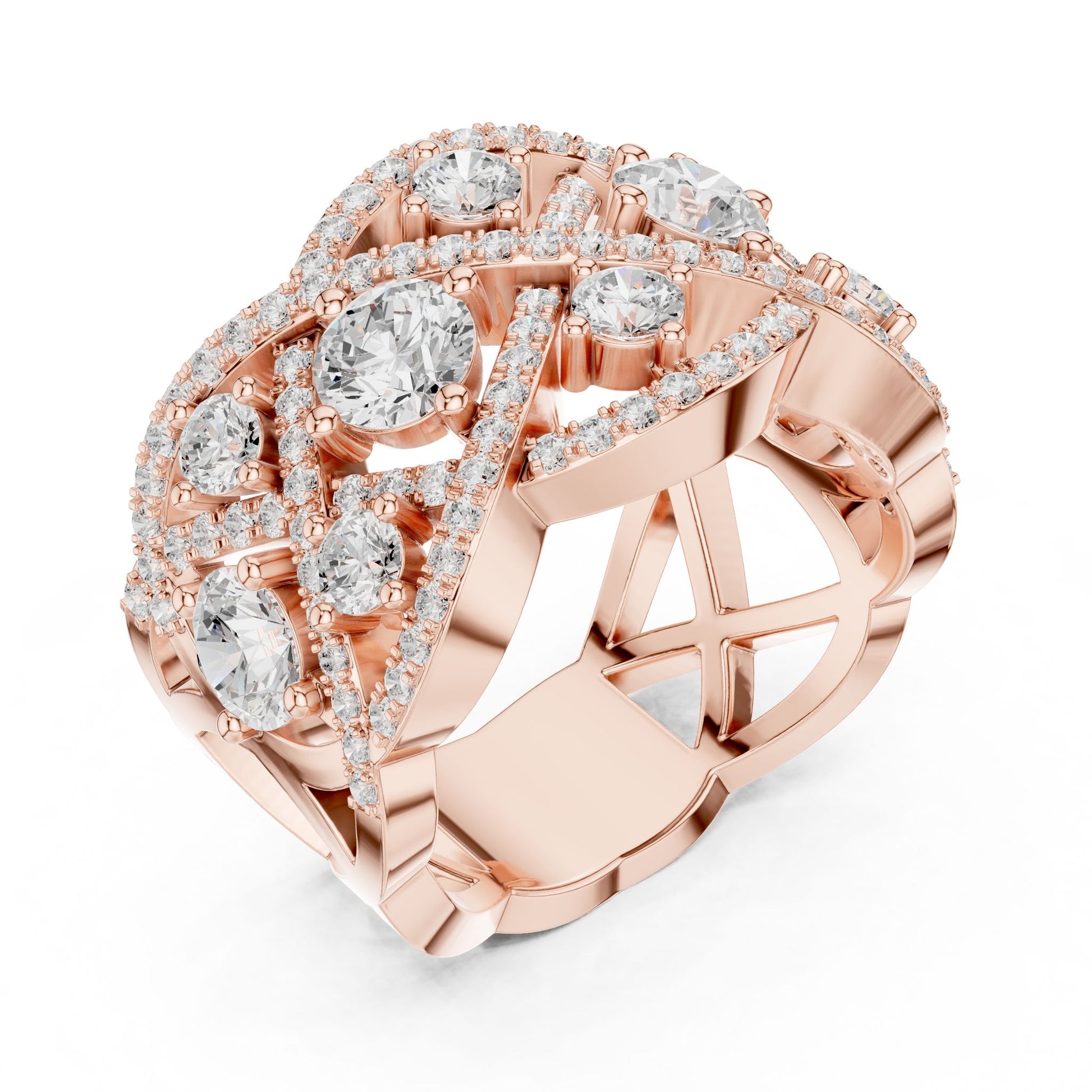 Round Lab Grown Diamond Halo Engagement Ring