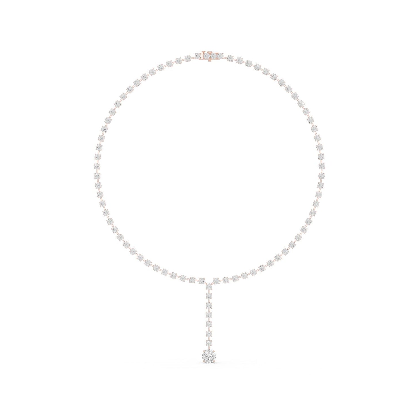 Round Lab Grown Diamond Halo Pendant