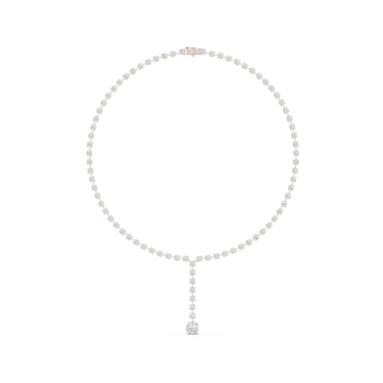 Round Lab Grown Diamond Halo Pendant