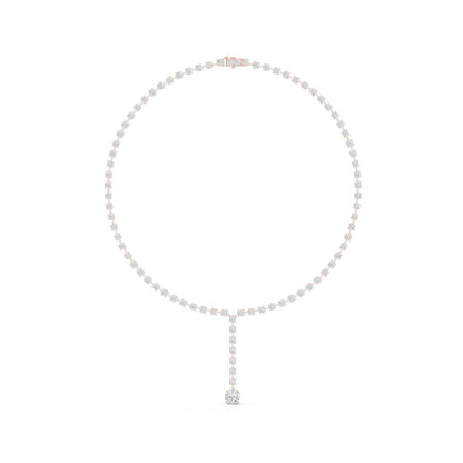 Round Lab Grown Diamond Halo Pendant