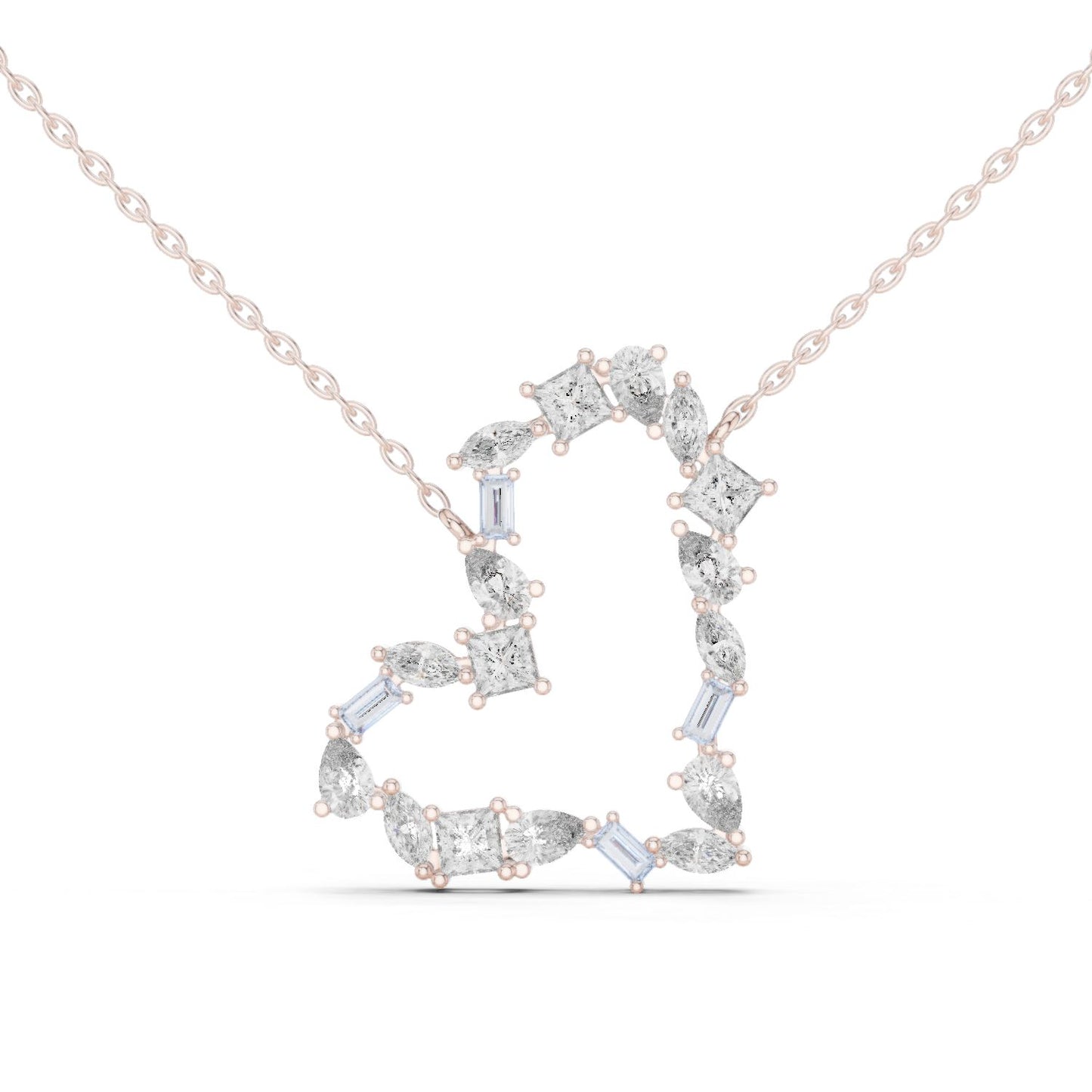 Round Lab Grown Diamond Halo Pendant