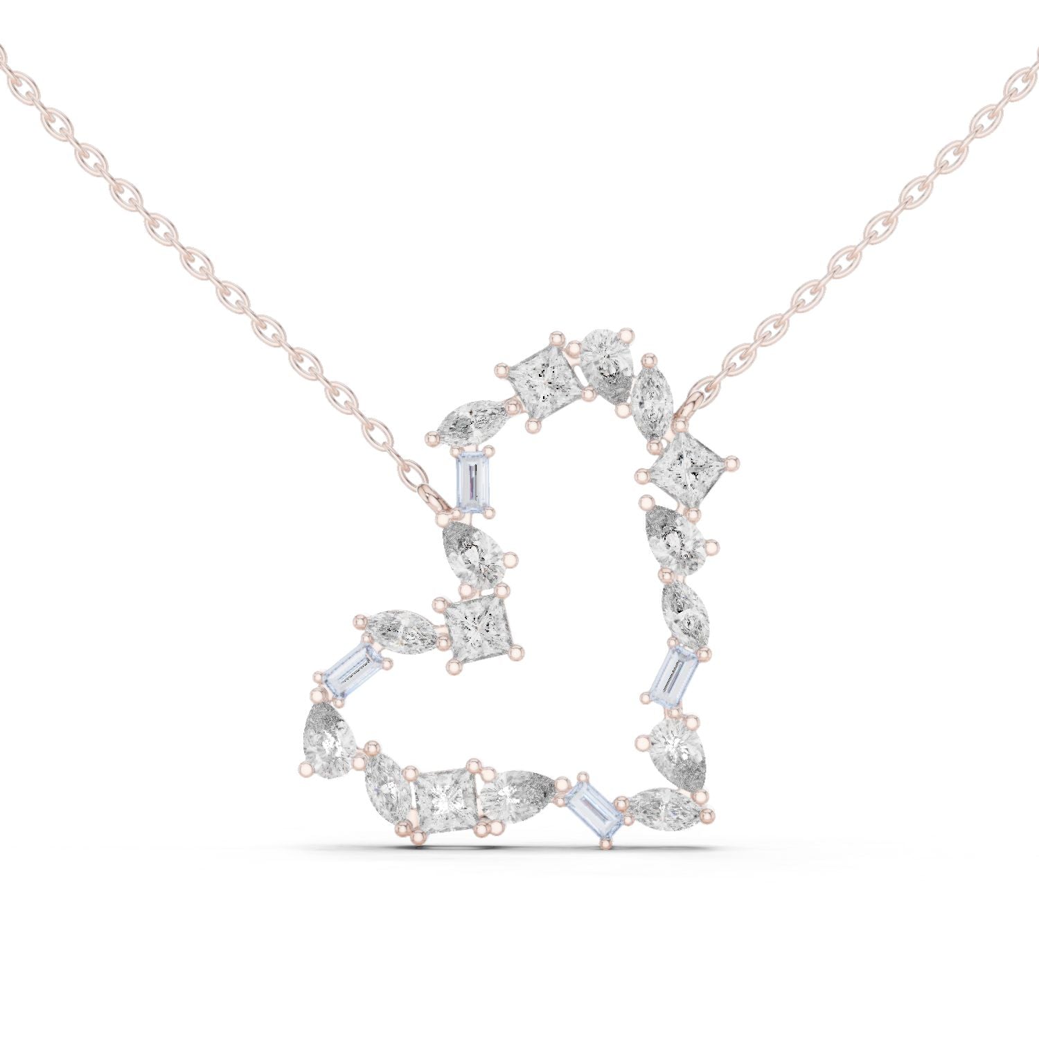 Round Lab Grown Diamond Halo Pendant