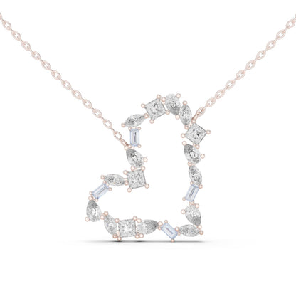 Round Lab Grown Diamond Halo Pendant