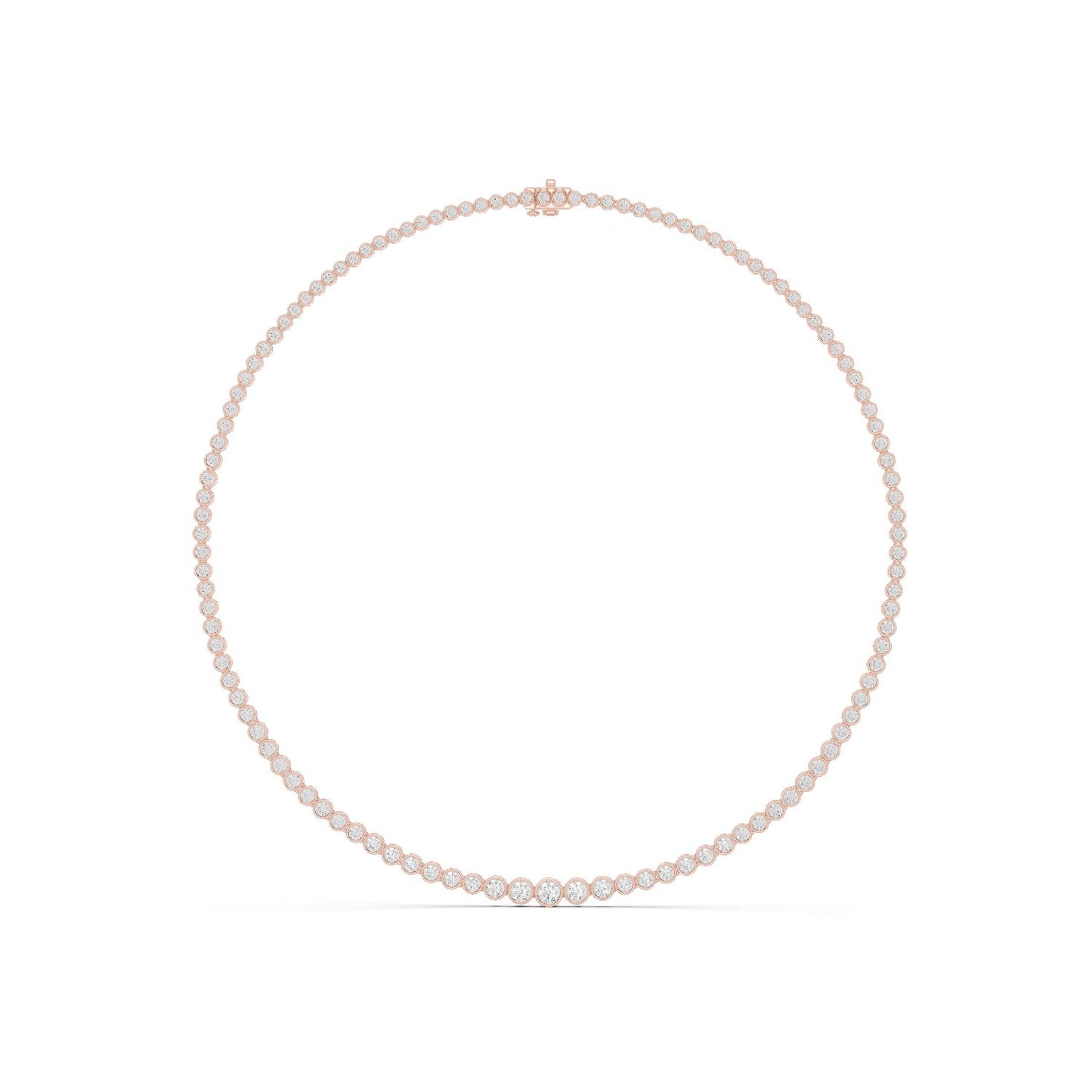 Round Lab Grown Diamond Halo Pendant