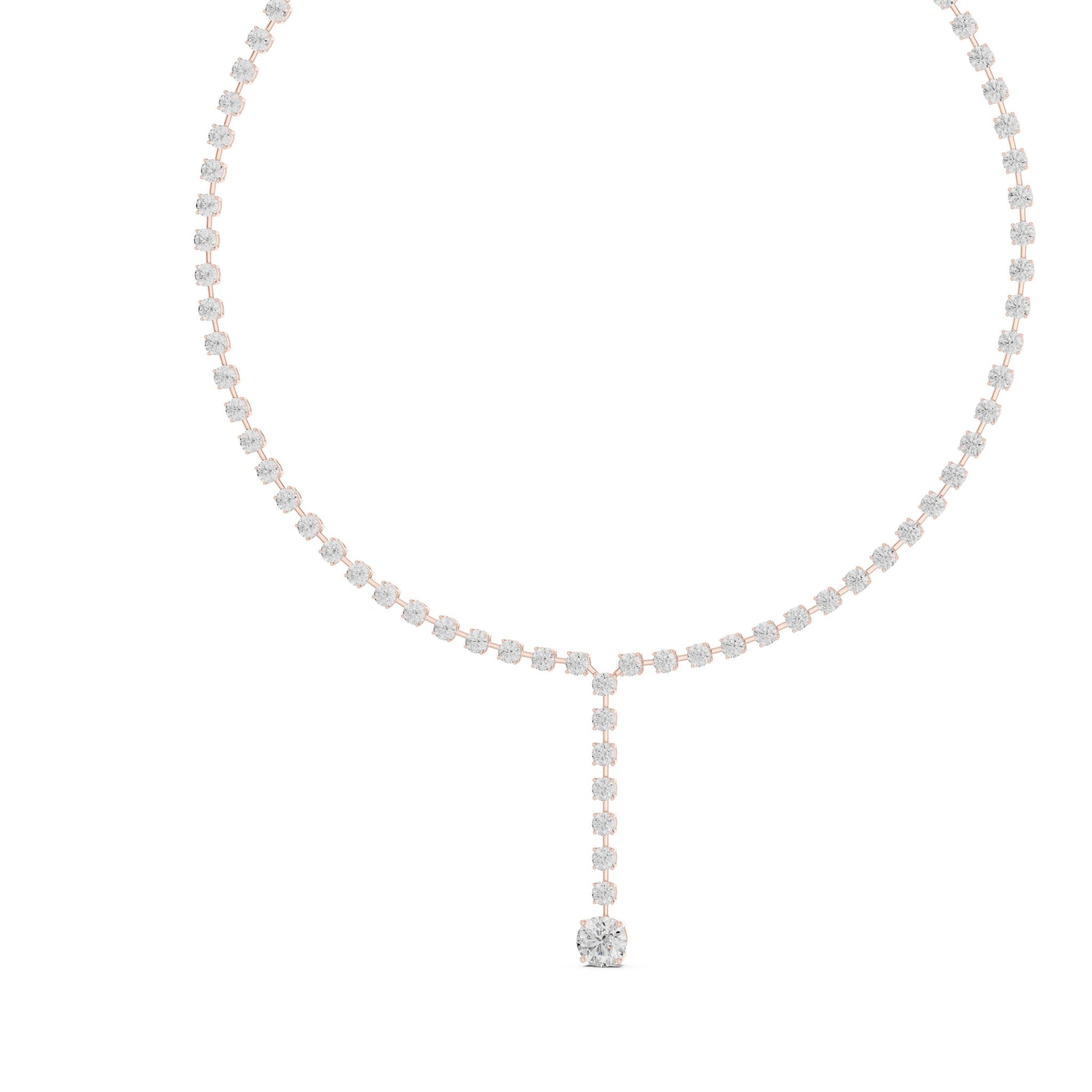 Round Lab Grown Diamond Halo Pendant