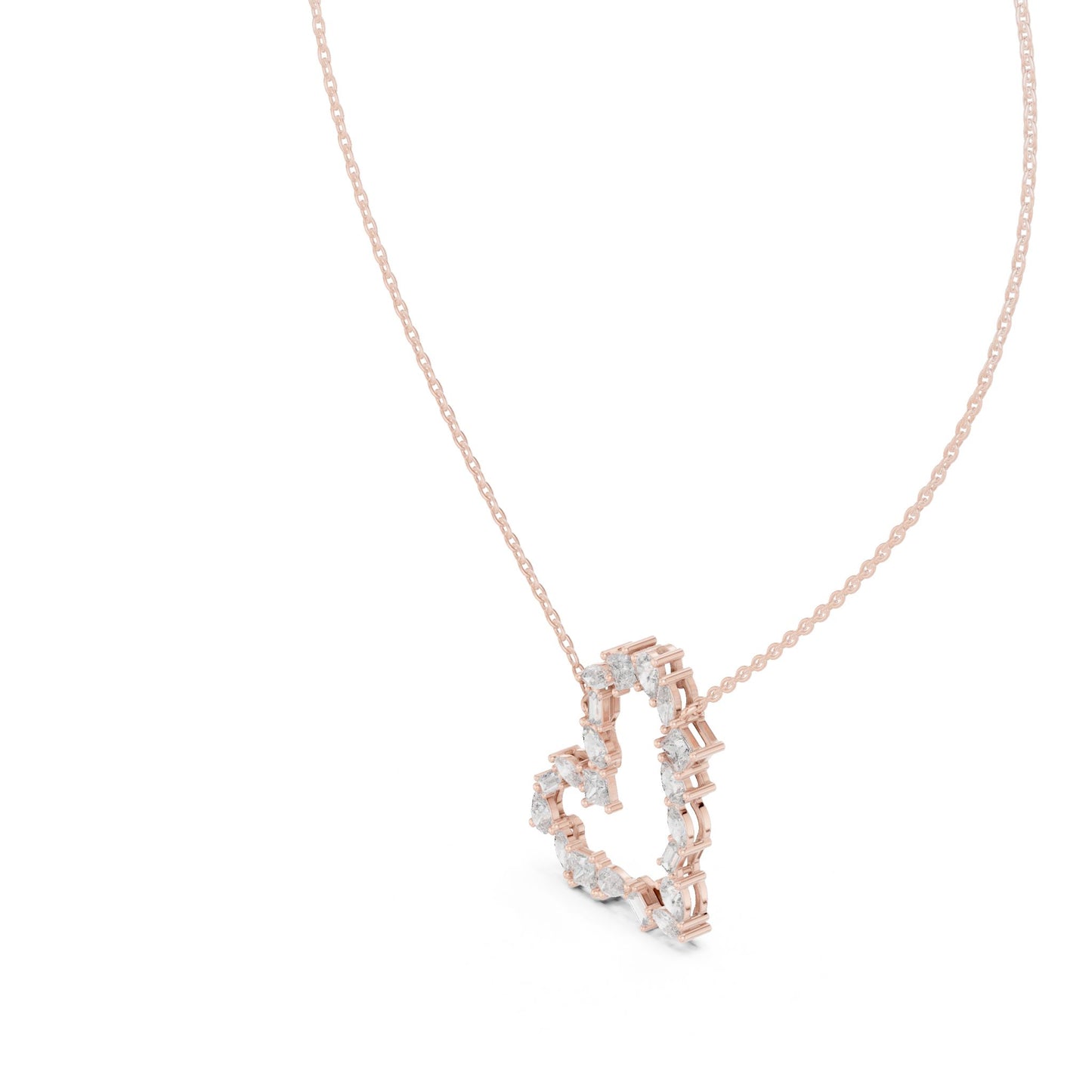 Round Lab Grown Diamond Halo Pendant
