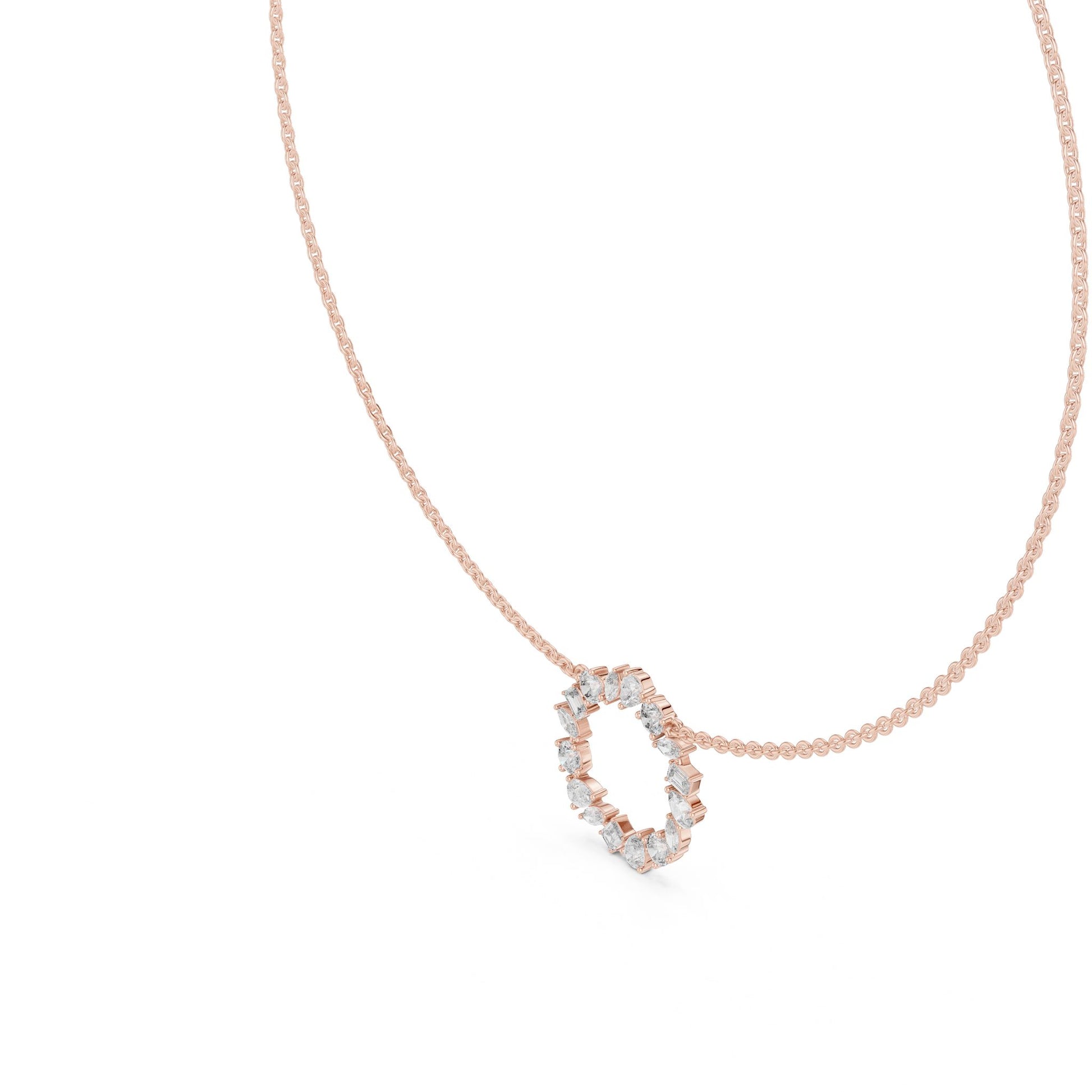 Round Lab Grown Diamond Halo Pendant