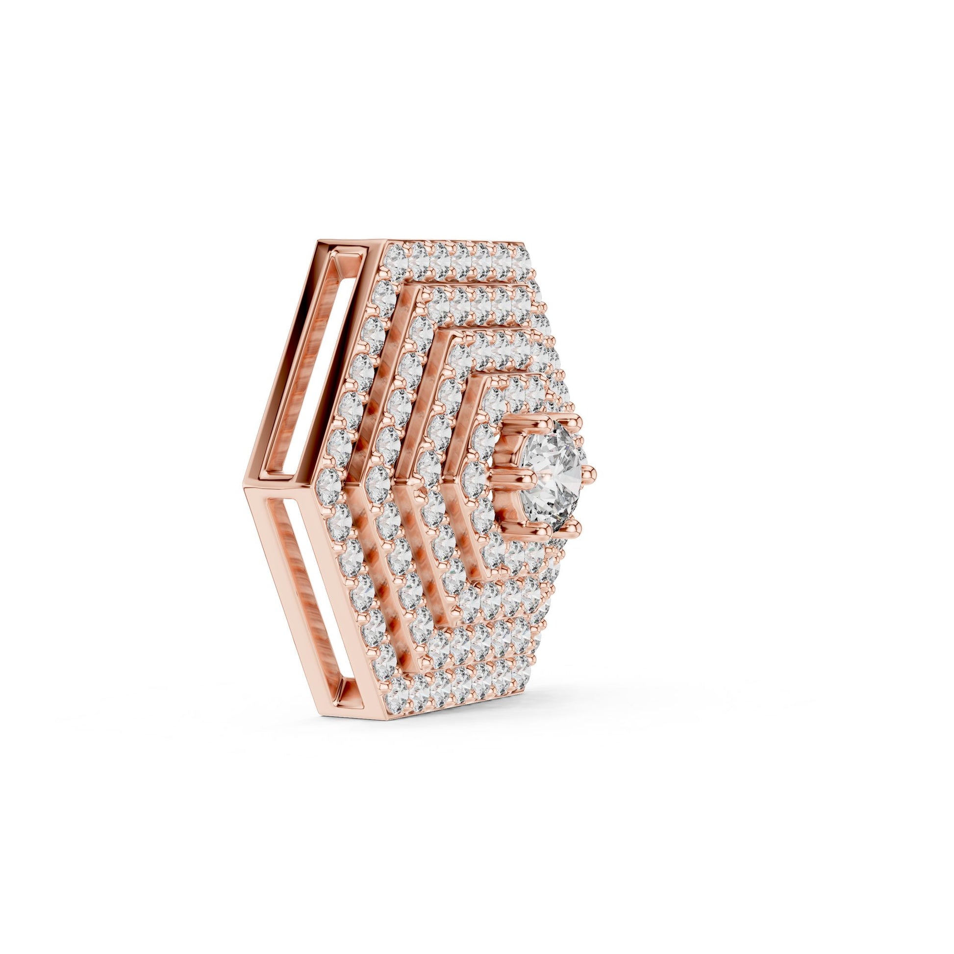 Round Lab Grown Diamond Halo Pendant