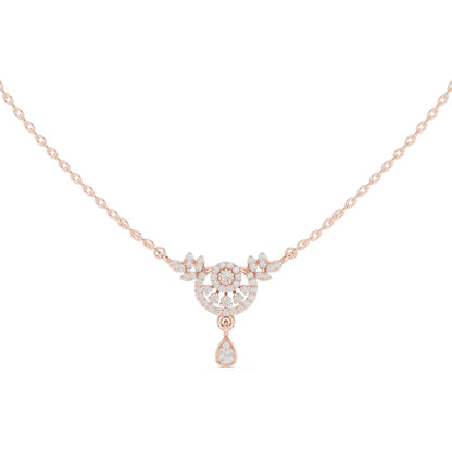 Round Lab Grown Diamond Halo Pendant
