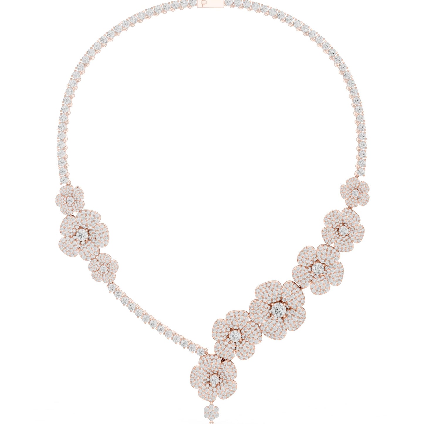 Round Lab Grown Diamond Halo Pendant