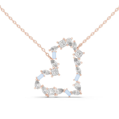 Round Lab Grown Diamond Halo Pendant