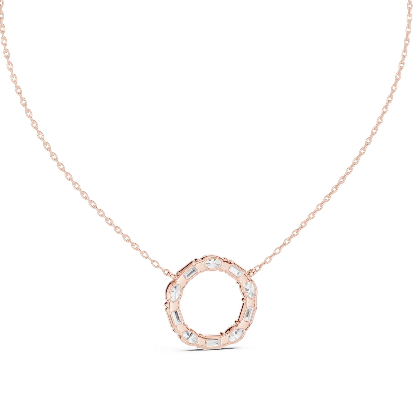 Round Lab Grown Diamond Halo Pendant