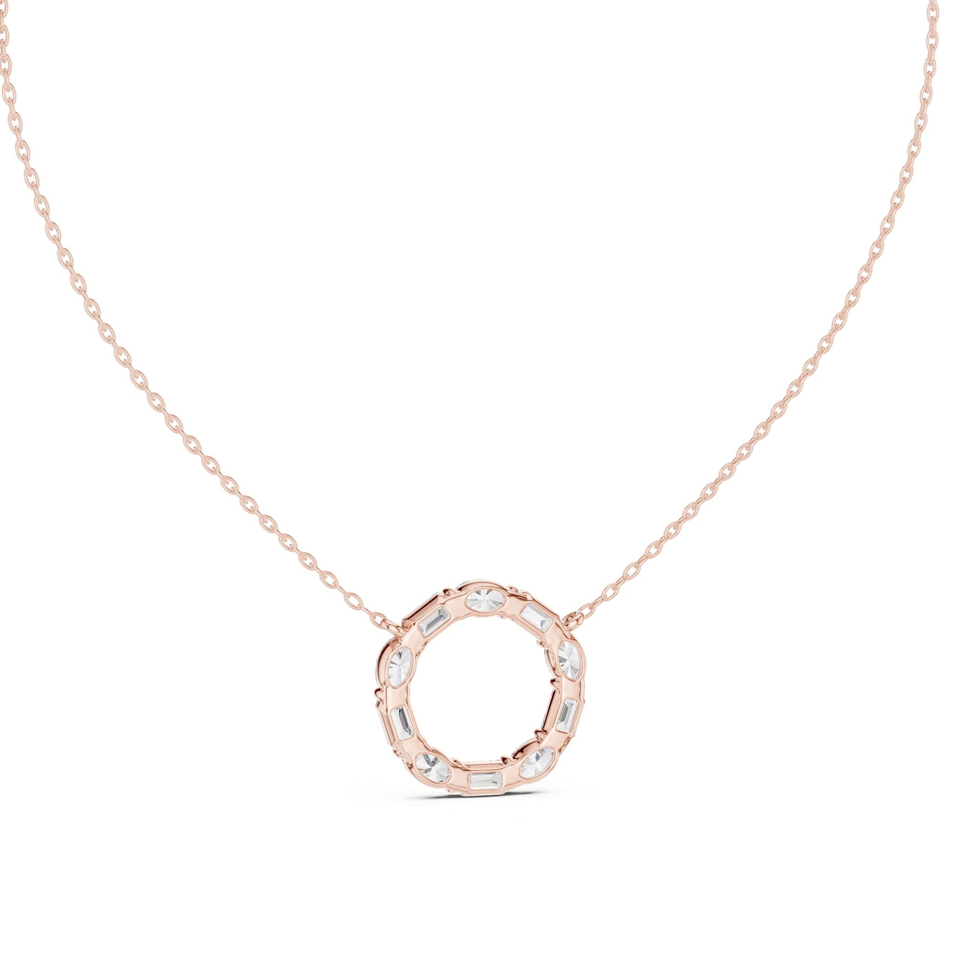 Round Lab Grown Diamond Halo Pendant