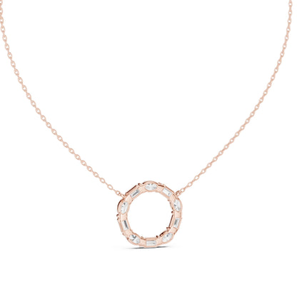 Round Lab Grown Diamond Halo Pendant