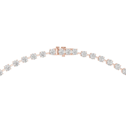 Round Lab Grown Diamond Halo Pendant