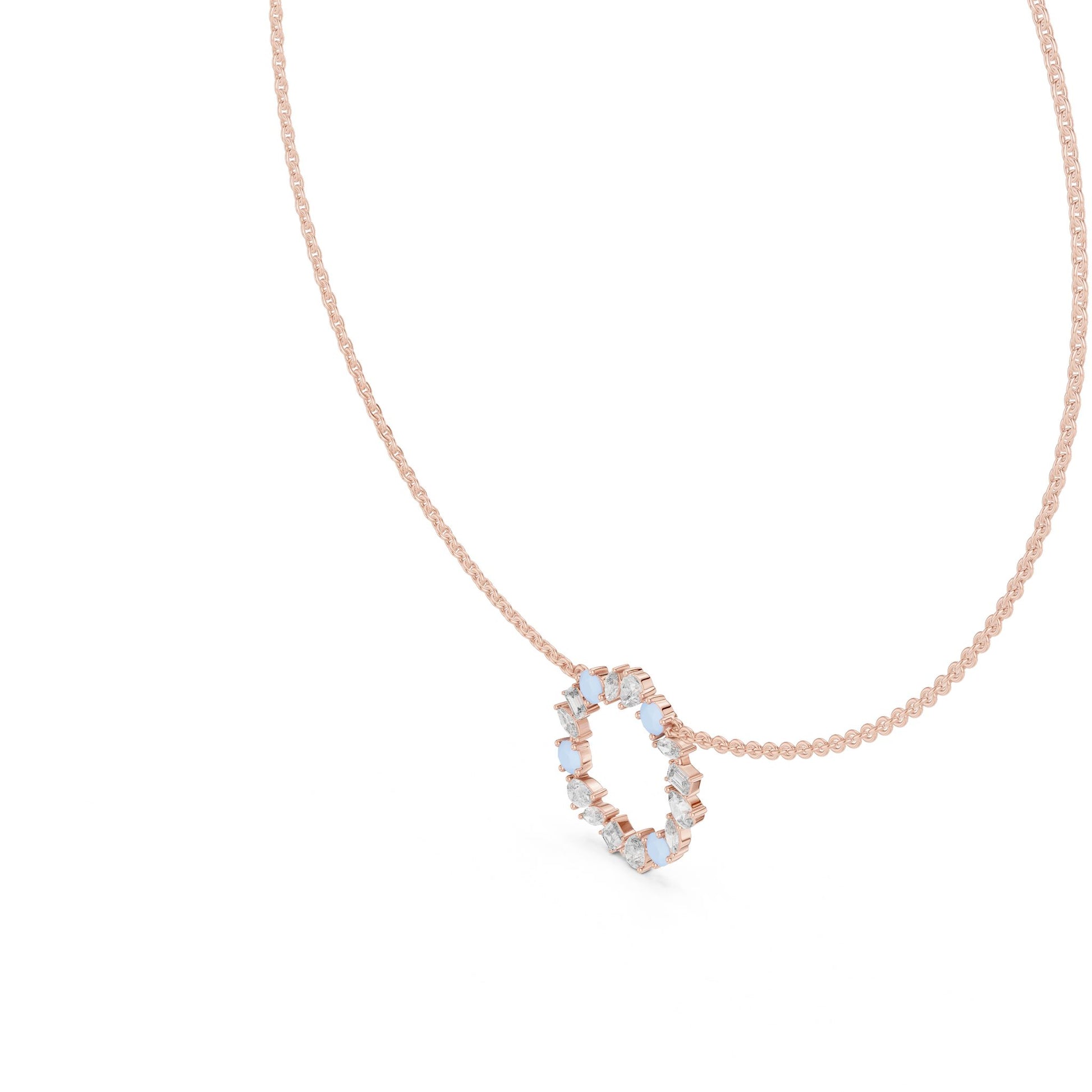 Round Lab Grown Diamond Halo Pendant