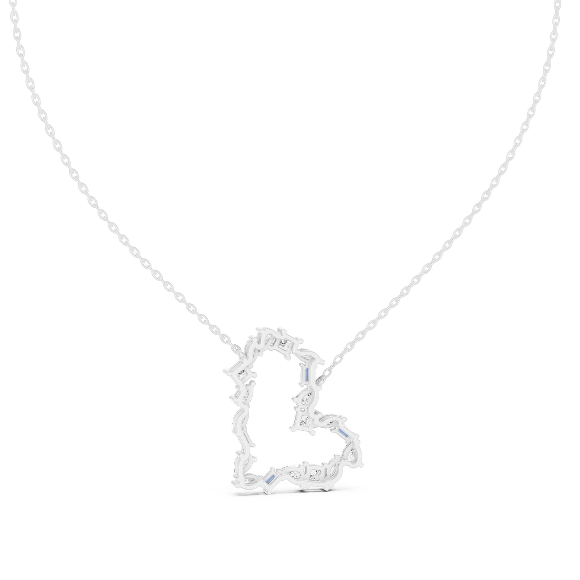 Round Lab Grown Diamond Halo Pendant