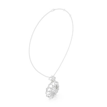 Round Lab Grown Diamond Halo Pendant