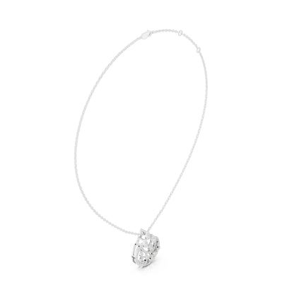Round Lab Grown Diamond Halo Pendant