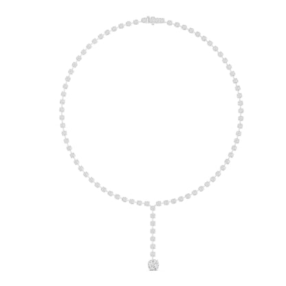 Round Lab Grown Diamond Halo Pendant