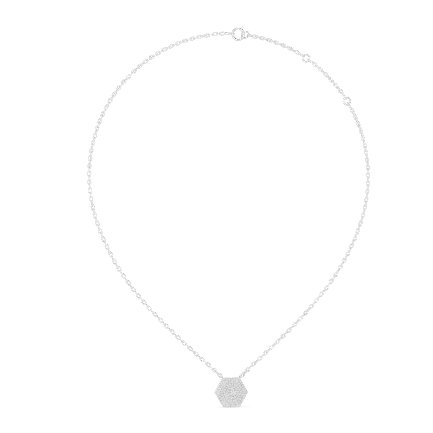 Round Lab Grown Diamond Halo Pendant