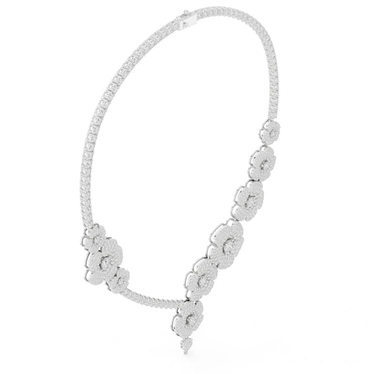 Round Lab Grown Diamond Halo Pendant
