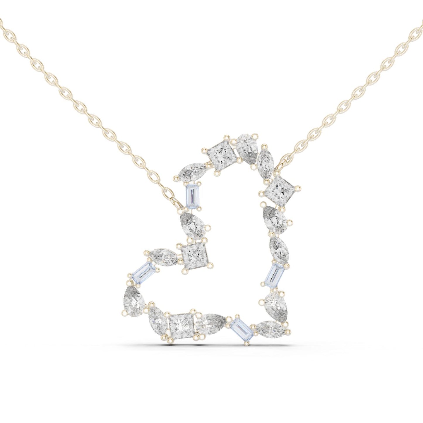 Round Lab Grown Diamond Halo Pendant