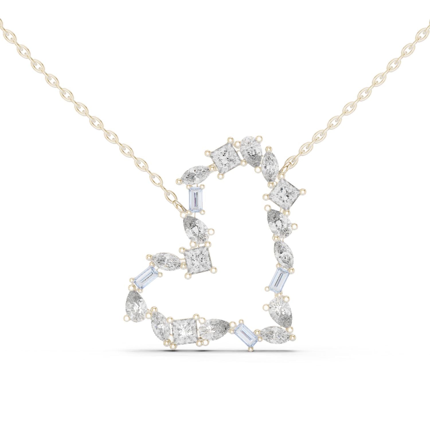 Round Lab Grown Diamond Halo Pendant